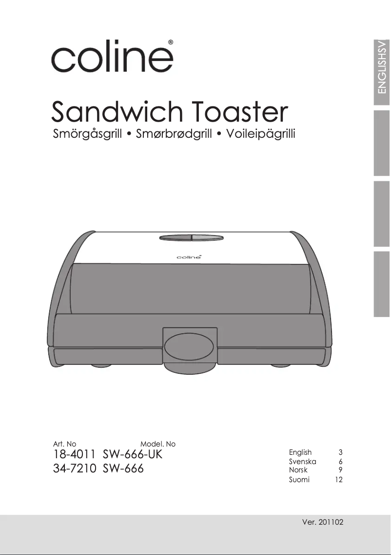 Página 1 del manual Manual de usuario Coline SW-666
