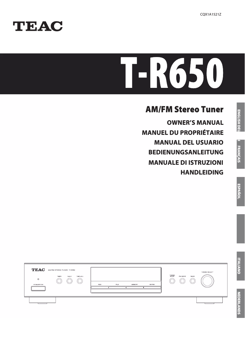 Imagen de la primera página del manual del dispositivo Lago