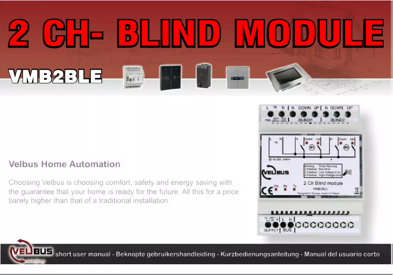 Imagen de la primera página del manual del dispositivo VMB2BLE