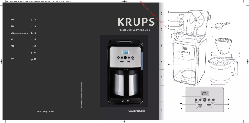 Imagen de la primera página del manual del dispositivo ET3520