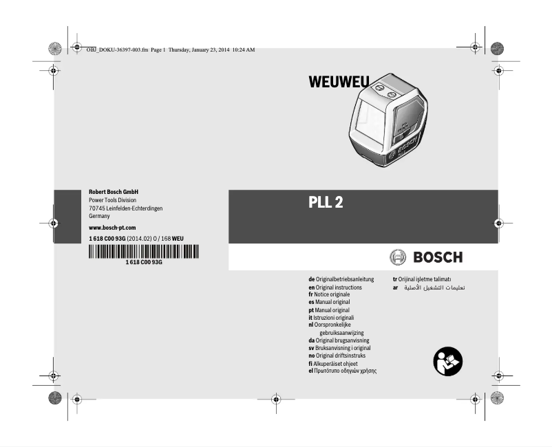 Imagen de la primera página del manual del dispositivo PLL 2