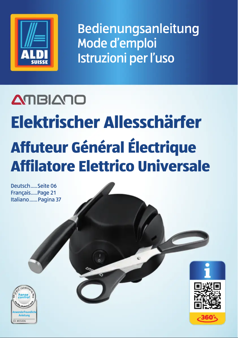 Página nº 1 - Manual de usuario Ambiano GT-AS-01-US