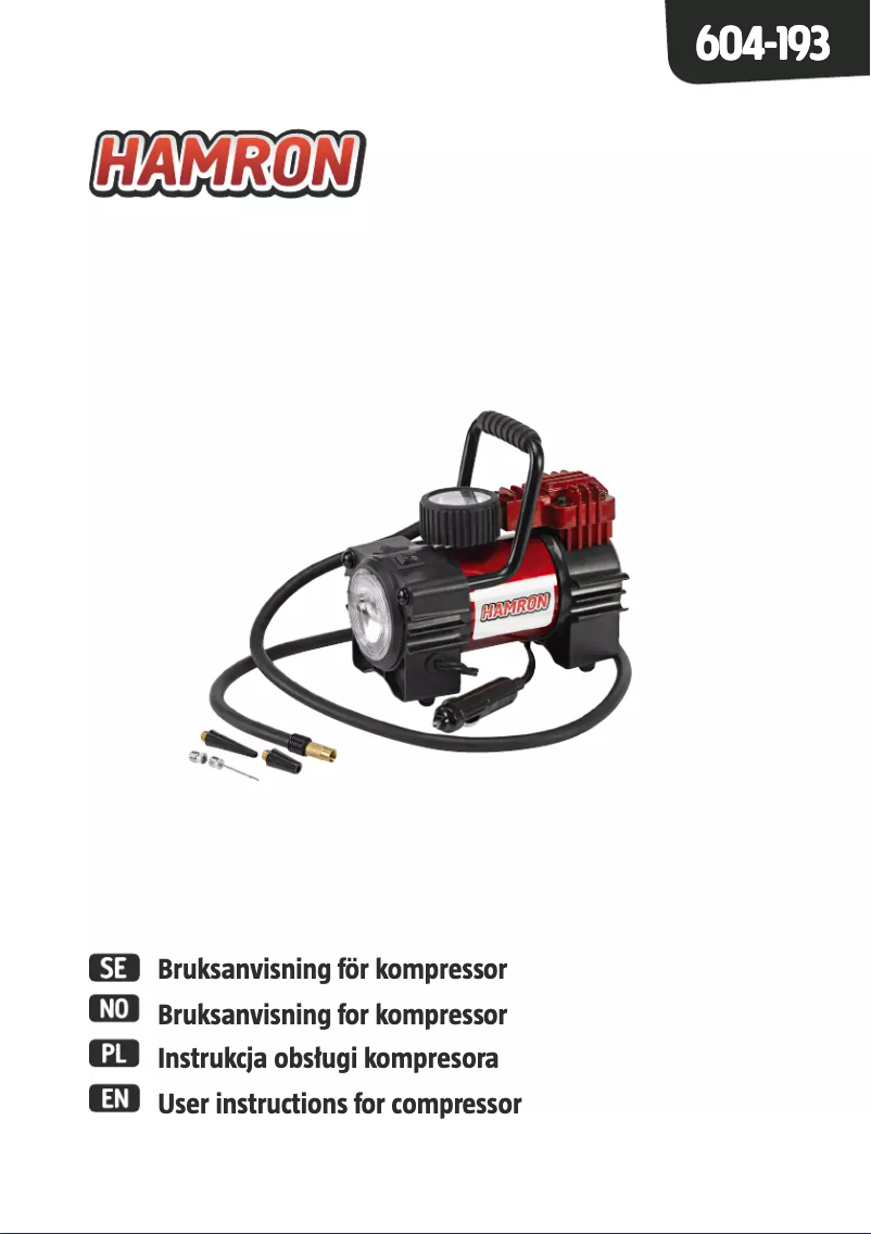 Página 1 del manual Manual de usuario Hamron 604-193