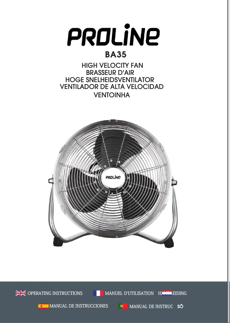 Imagen de la primera página del manual del dispositivo BA35