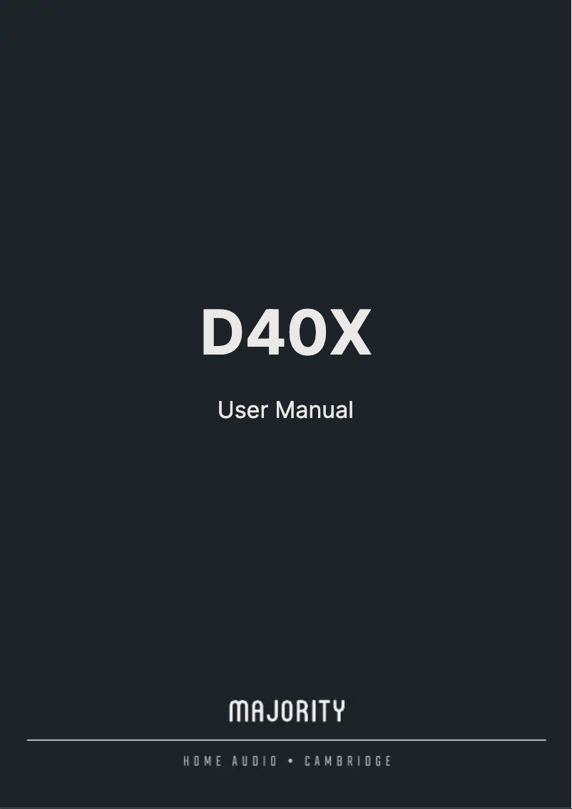 Imagen de la primera página del manual del dispositivo D40X