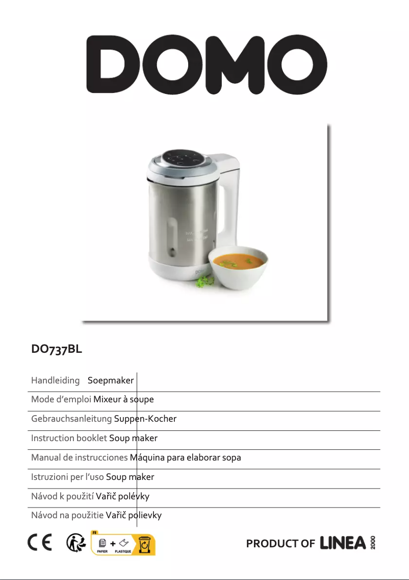 Imagen de la primera página del manual del dispositivo DO737BL