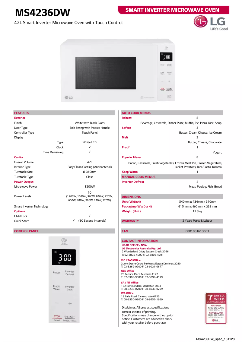 Imagen de la primera página del manual del dispositivo MS4236DW