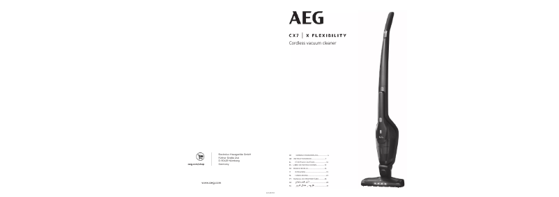 Página 1 del manual Manual de usuario AEG CX7