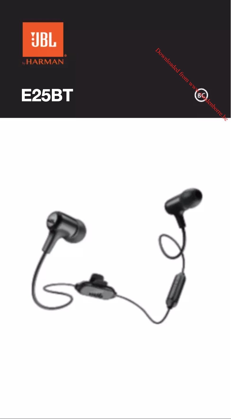 Imagen de la primera página del manual del dispositivo E25BT