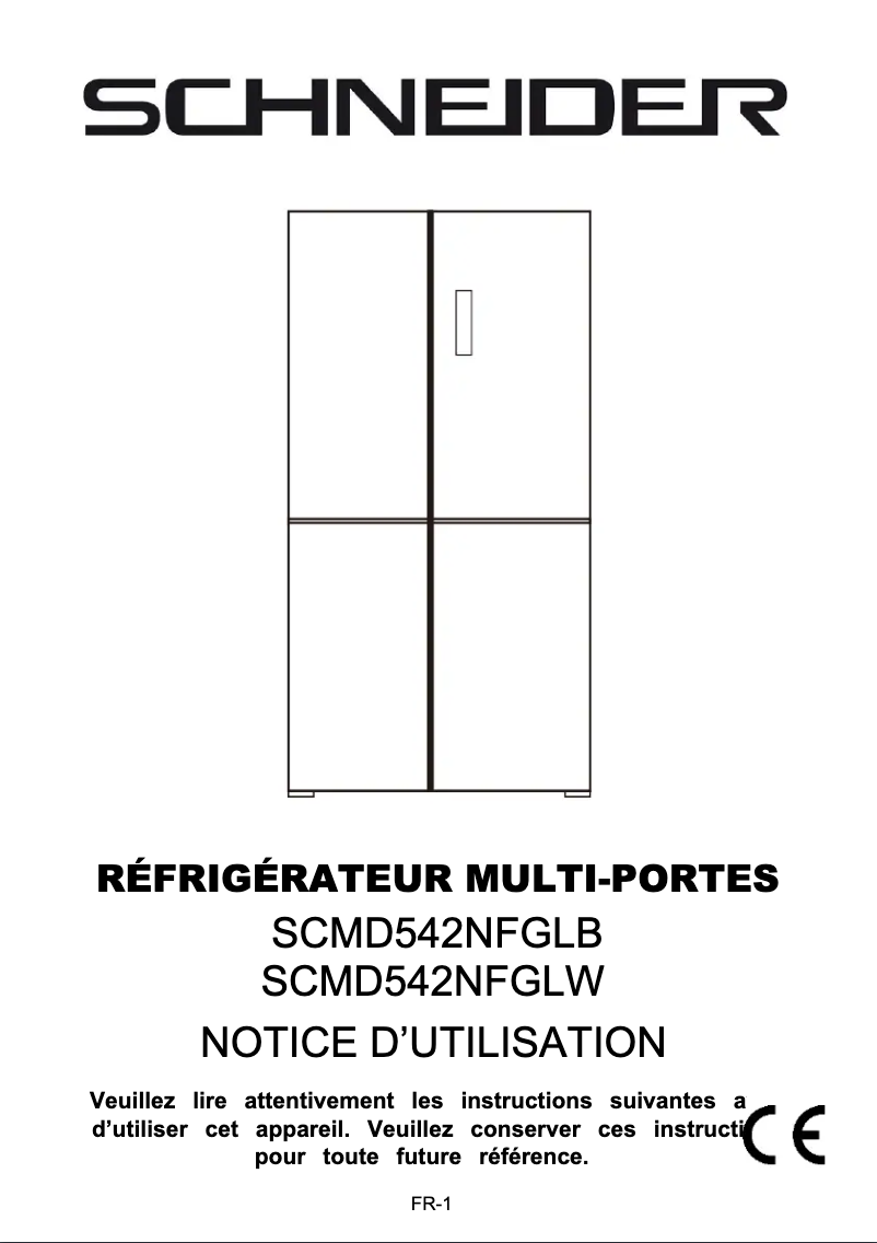 Imagen de la primera página del manual del dispositivo SCMD542NFGLB