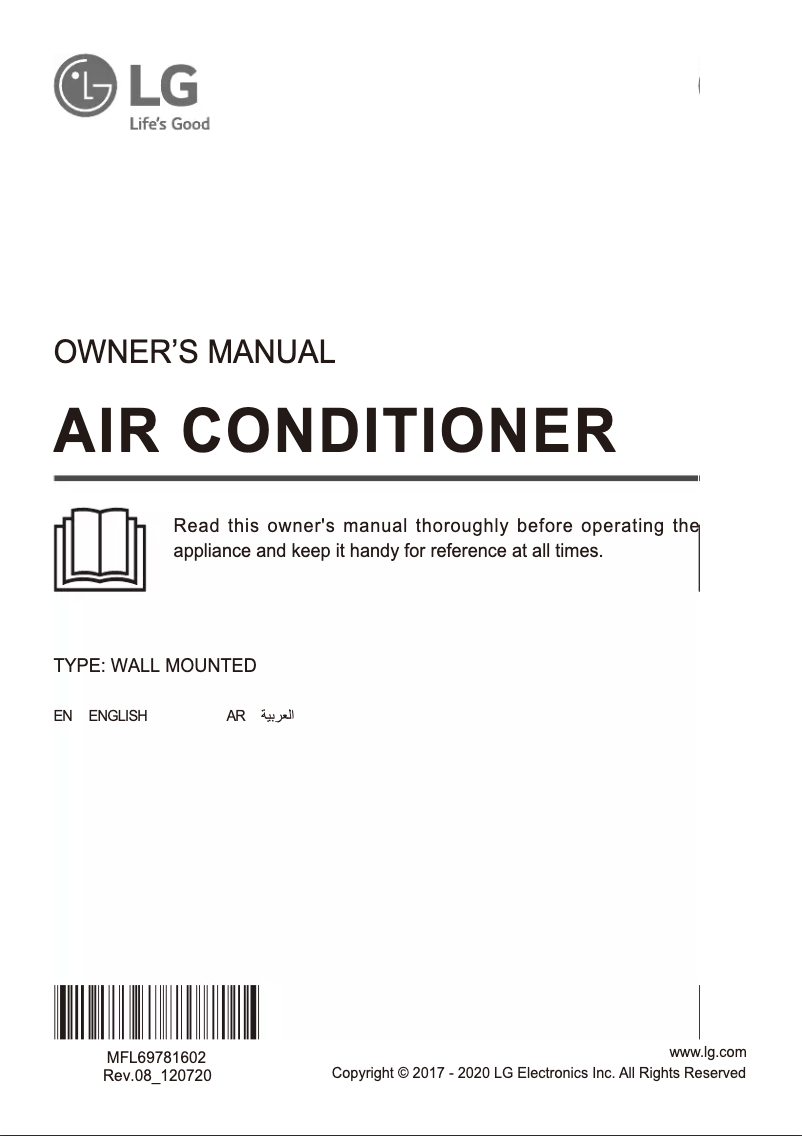 Página 1 del manual Manual de usuario LG I38TCF