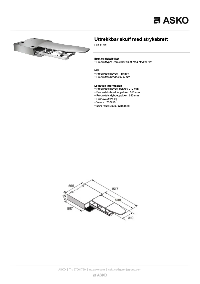 Página nº 1 - Manual de usuario Asko HI1153S