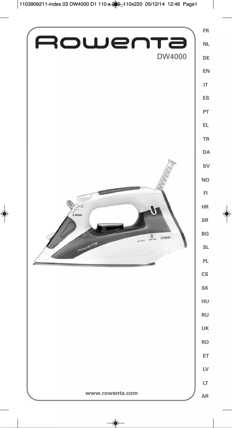 Imagen de la primera página del manual del dispositivo Autosteam DW4021