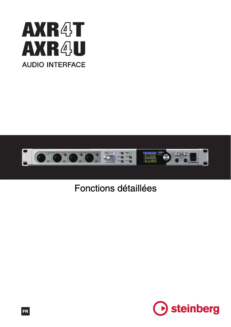Imagen de la primera página del manual del dispositivo AXR4T