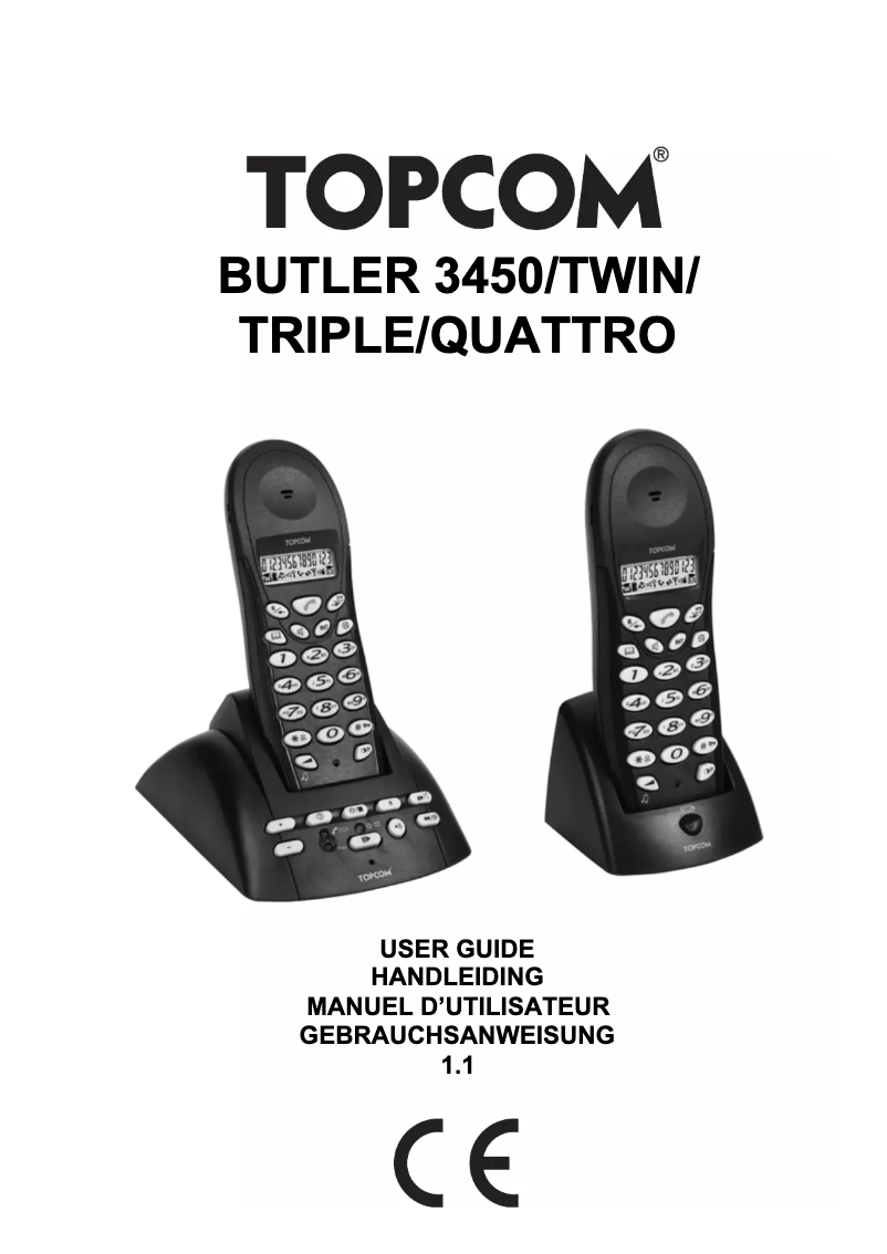 Página 1 del manual Manual de usuario Topcom Butler 3450 triple