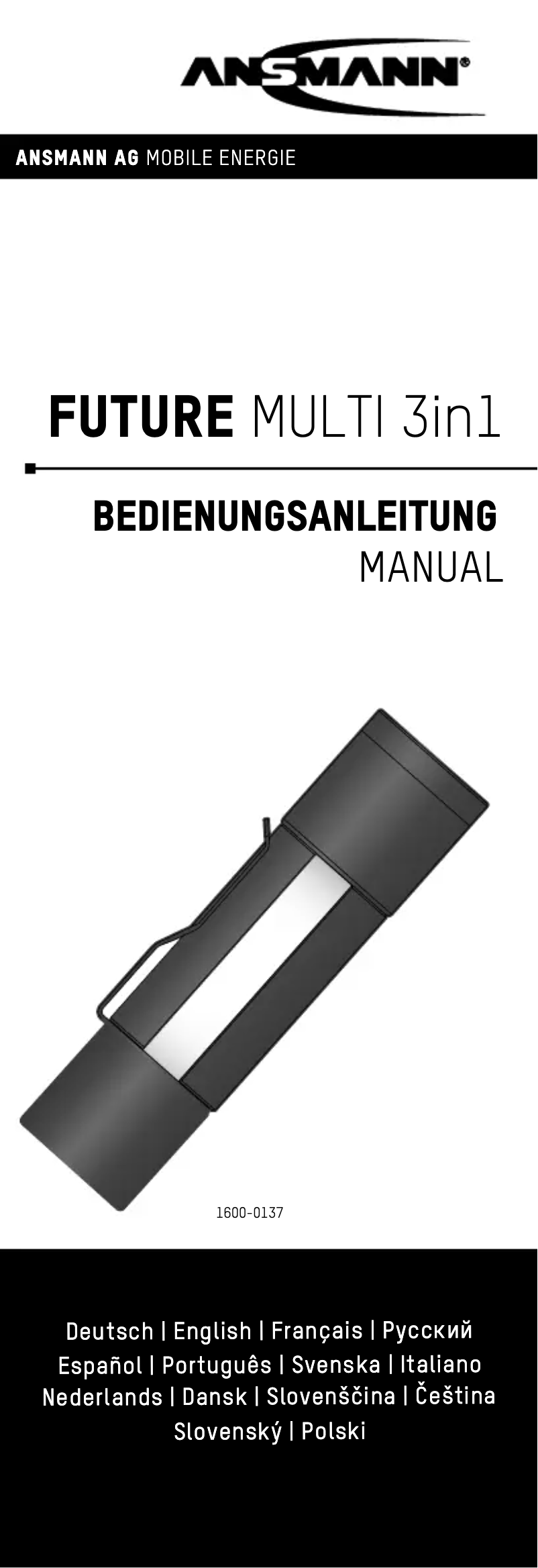 Página 1 del manual Manual de usuario Ansmann Future Multi 3in1