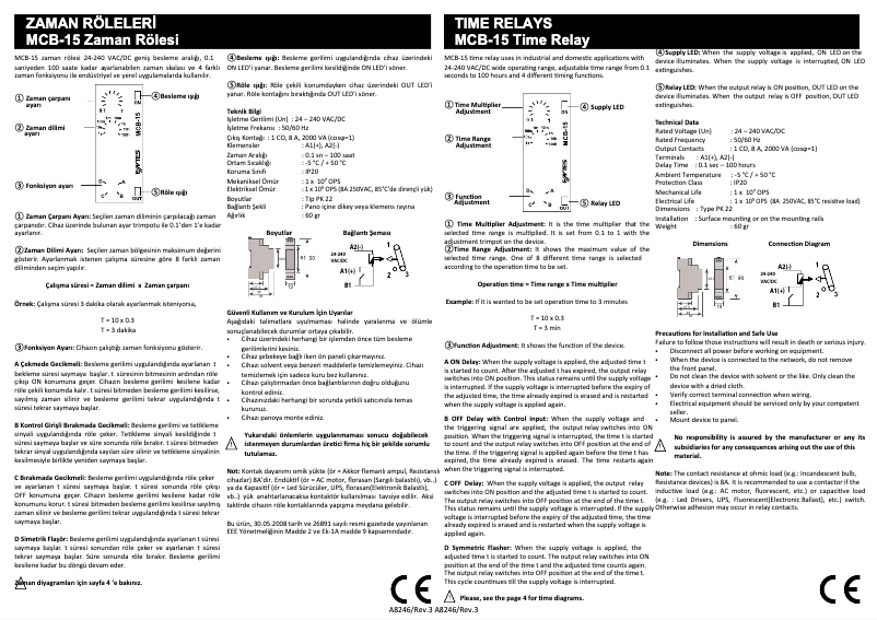 Página nº 1 - Guía de inicio rápido ENTES MCB-15