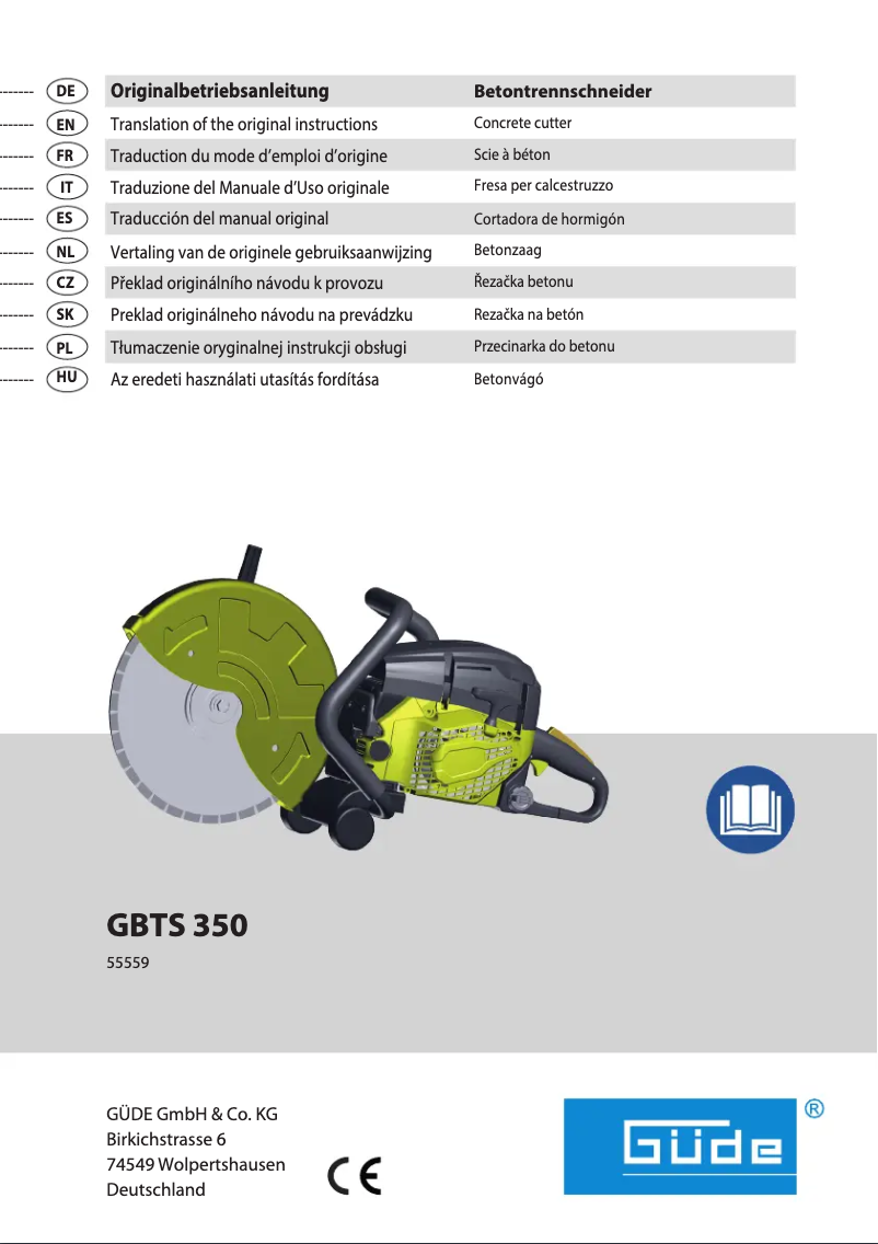 Página 1 del manual Manual de usuario Güde GBTS 350