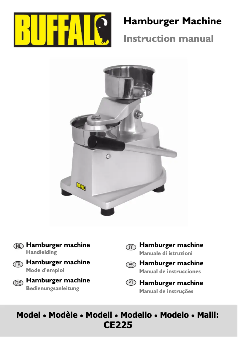 Imagen de la primera página del manual del dispositivo CE225