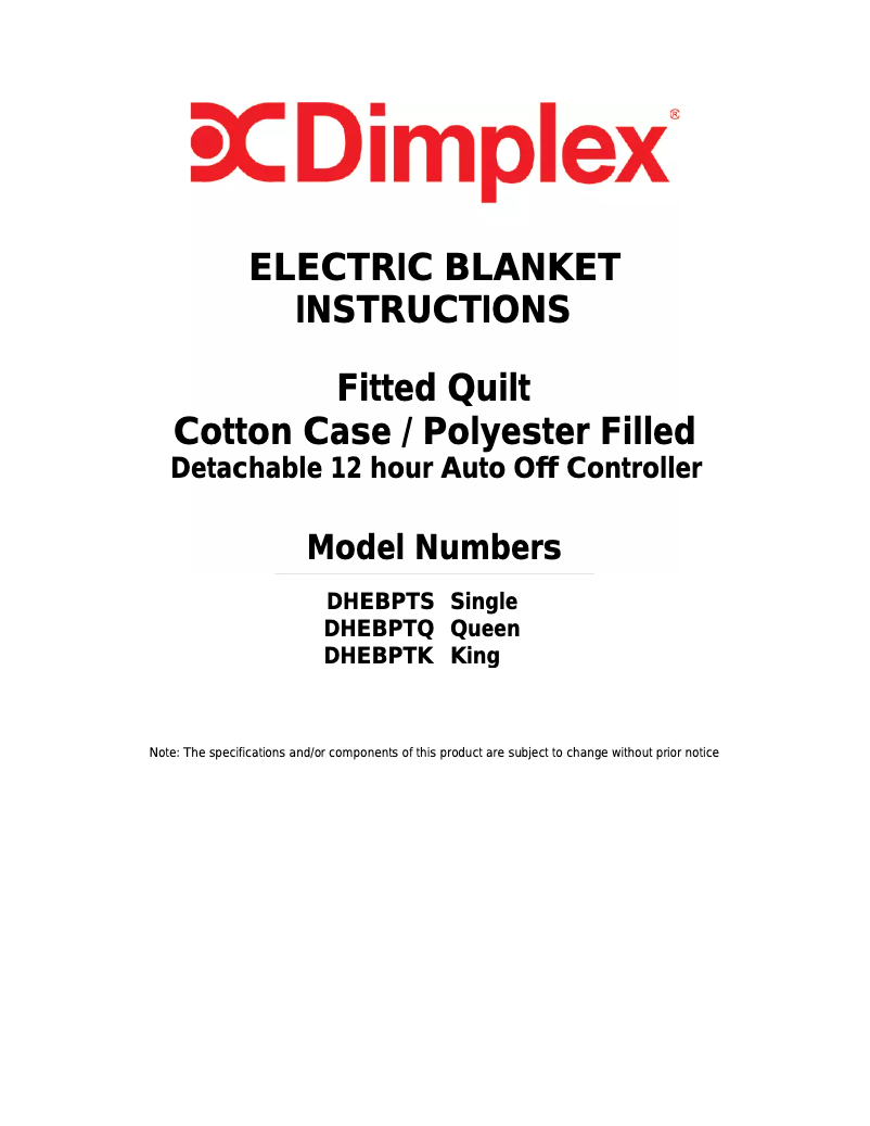 Imagen de la primera página del manual del dispositivo DHEBPTK