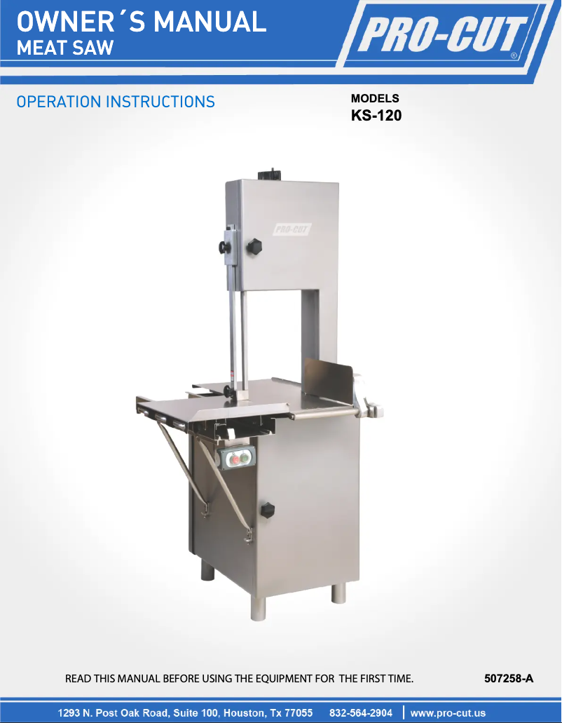 Imagen de la primera página del manual del dispositivo KS-120