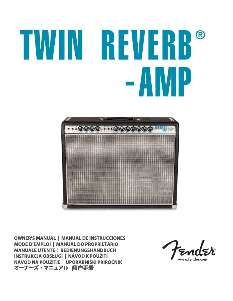 Página nº 1 - Manual de usuario Fender ’68 Custom Twin Reverb