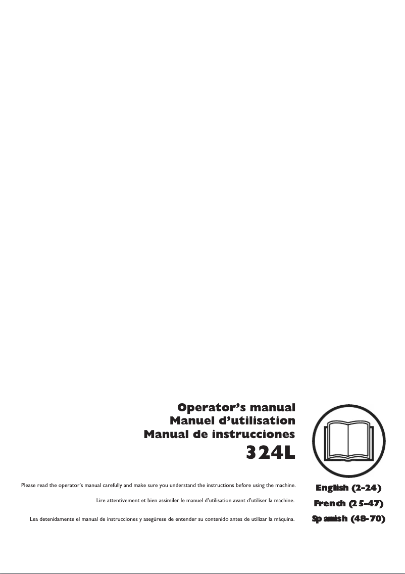 Página 1 del manual Manual de usuario Husqvarna 324L
