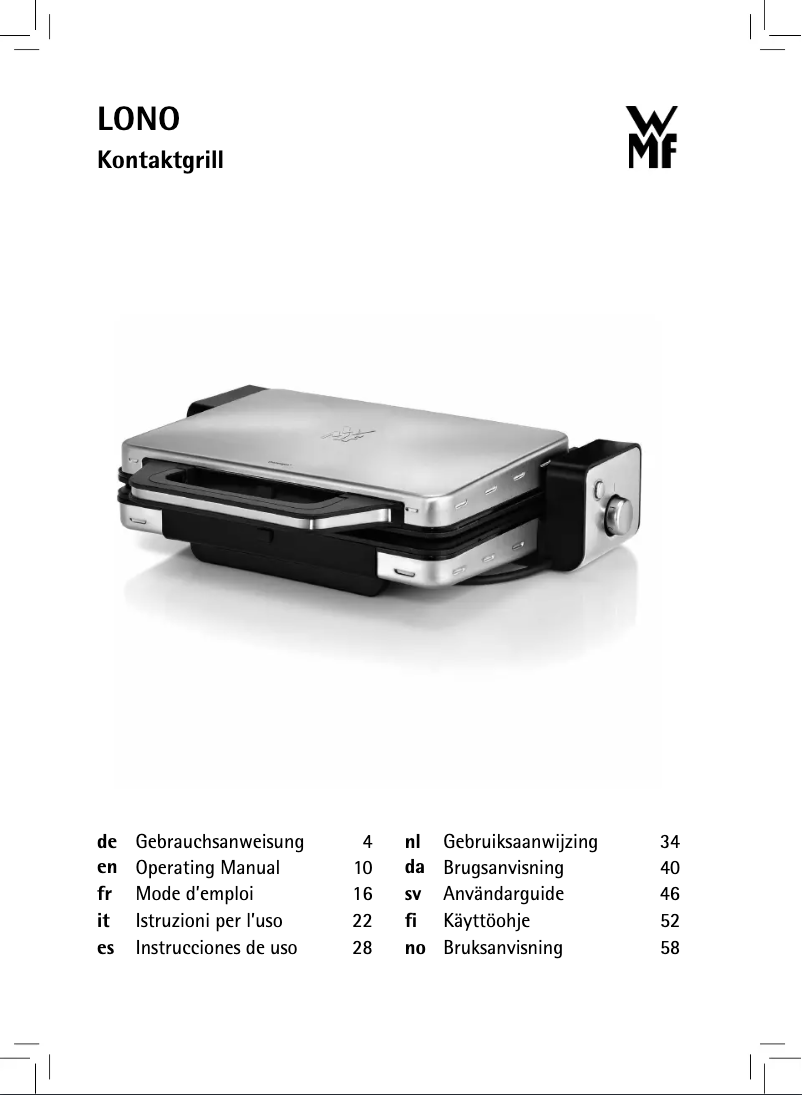 Imagen de la primera página del manual del dispositivo Lono 04.1511.0011