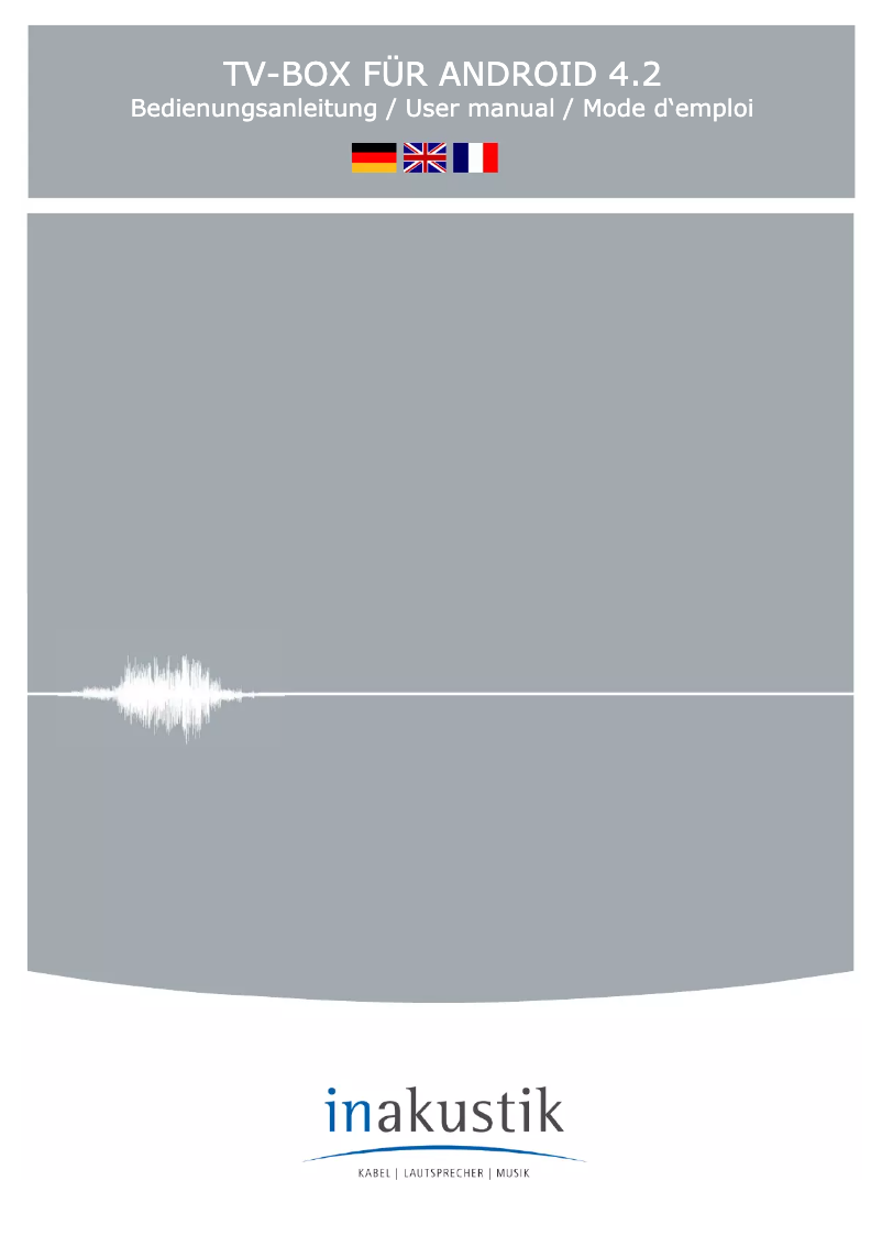 Página 1 del manual Manual de usuario In-akustik Internet TV Box