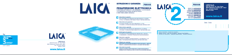 Imagen de la primera página del manual del dispositivo PS5008