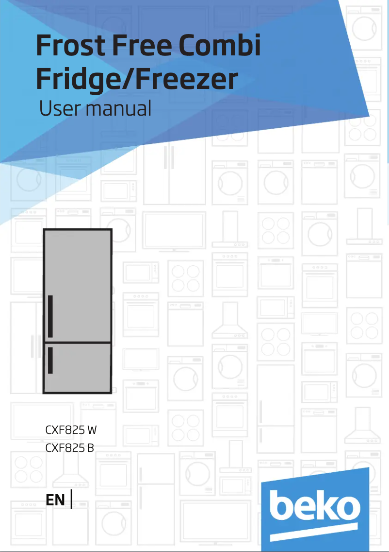 Página 1 del manual Manual de usuario Beko CXF825W