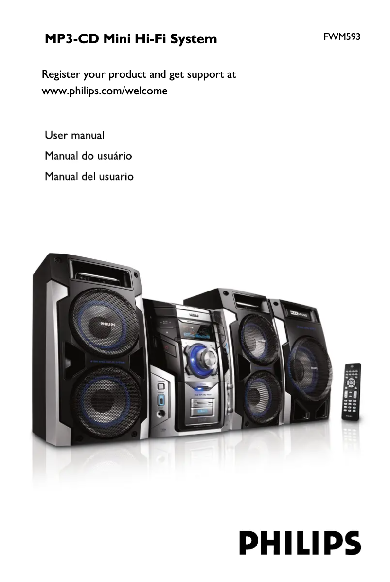 Página 1 del manual Manual de usuario Philips FWM593