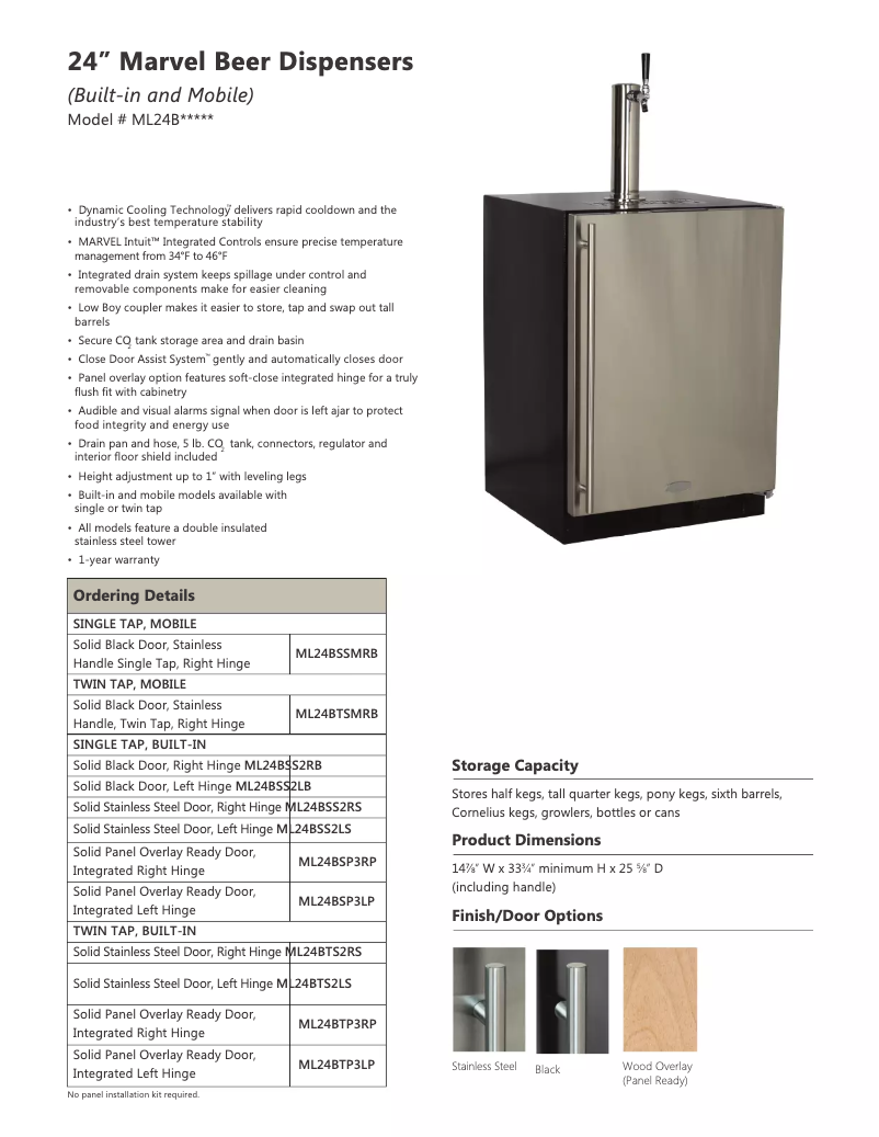 Imagen de la primera página del manual del dispositivo ML24BSP3LP