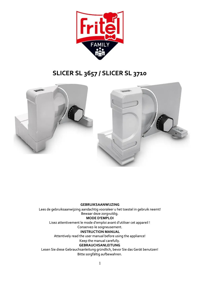 Página 1 del manual Manual de usuario Fritel SL 3710