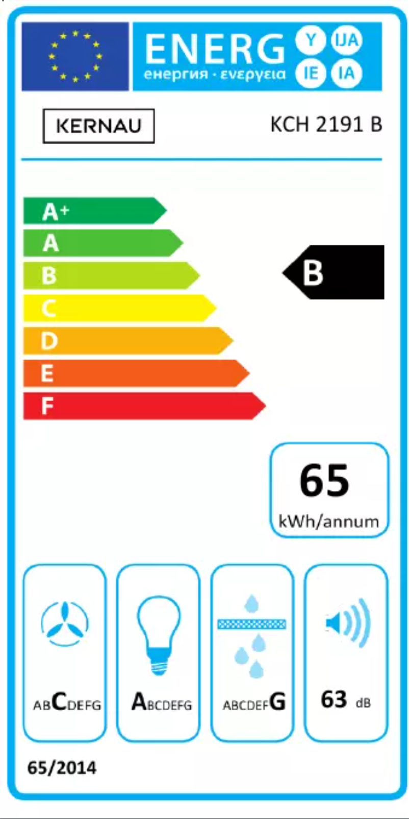 Imagen de la primera página del manual del dispositivo KCH 2191 B