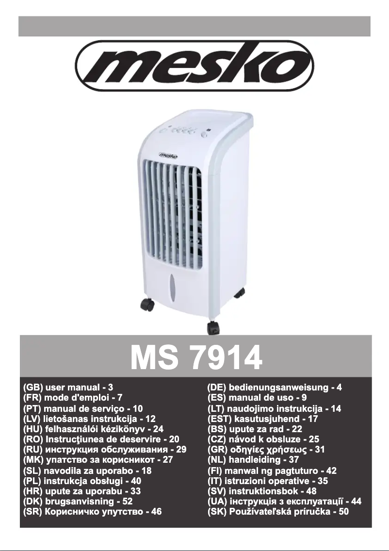 Página 1 del manual Manual de usuario Mesko MS 7914