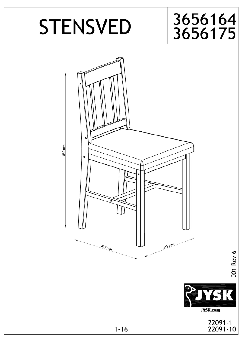 Imagen de la primera página del manual del dispositivo Stensved