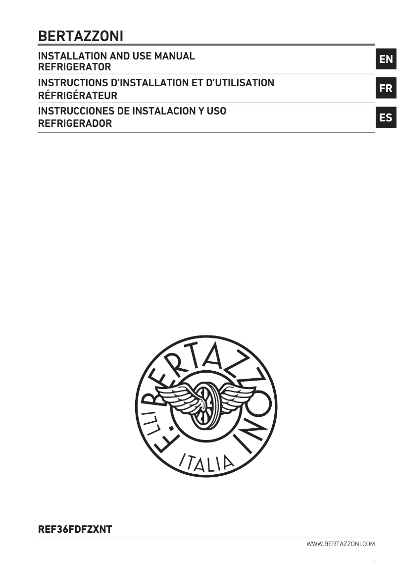 Imagen de la primera página del manual del dispositivo REF36FDFFZXNT