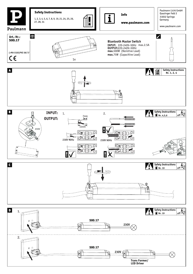 Imagen de la primera página del manual del dispositivo 500.18