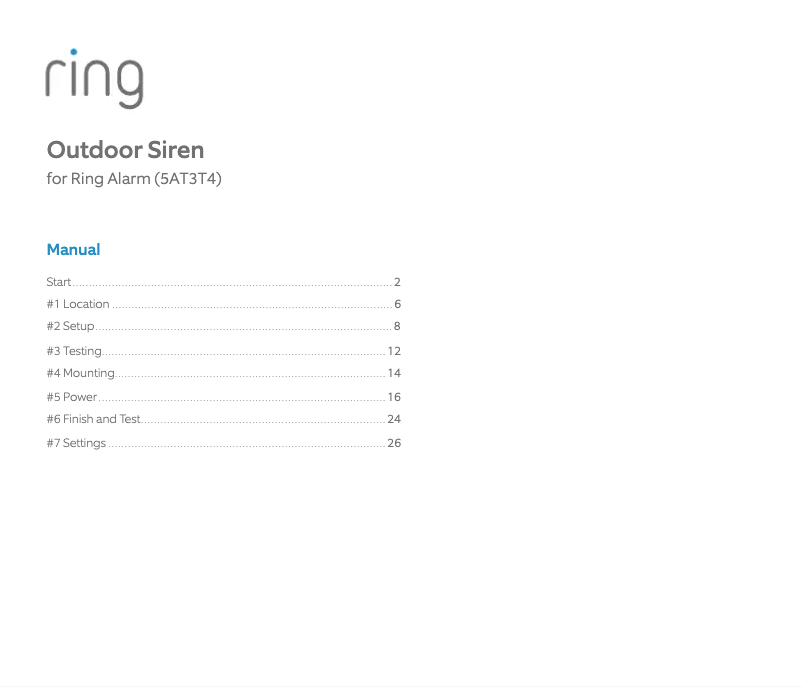 Página 1 del manual Manual de usuario Ring Alarm