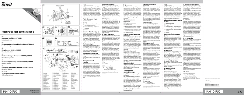 Imagen de la primera página del manual del dispositivo IAN 104750