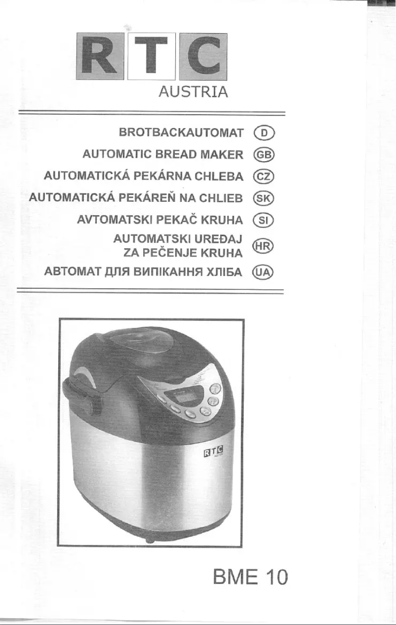 Página 1 del manual Manual de usuario RTC BME 10
