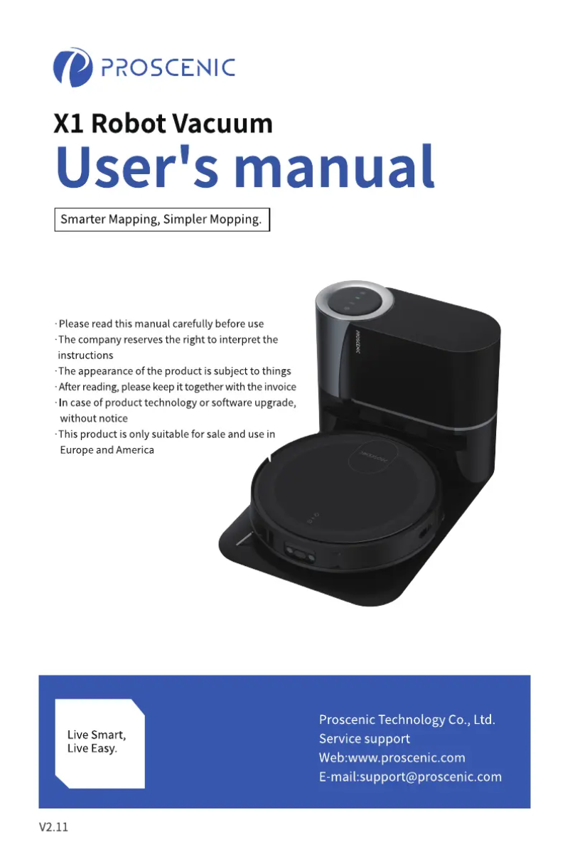 Página 1 del manual Manual de usuario Prosenic Floobot X1