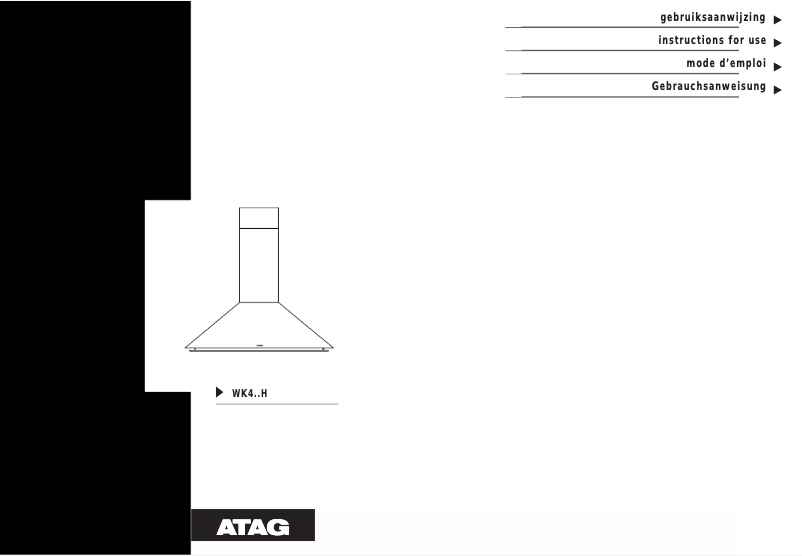 Página 1 del manual Manual de usuario Atag WK411H