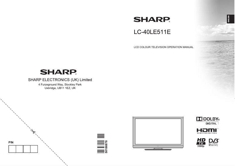 Página 1 del manual Manual de usuario Sharp LC-40LE511E