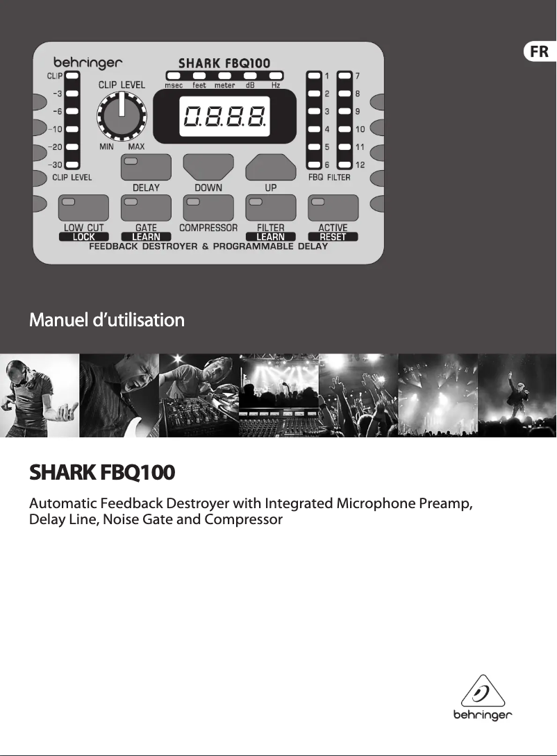 Página 1 del manual Manual de usuario Behringer Shark FBQ100