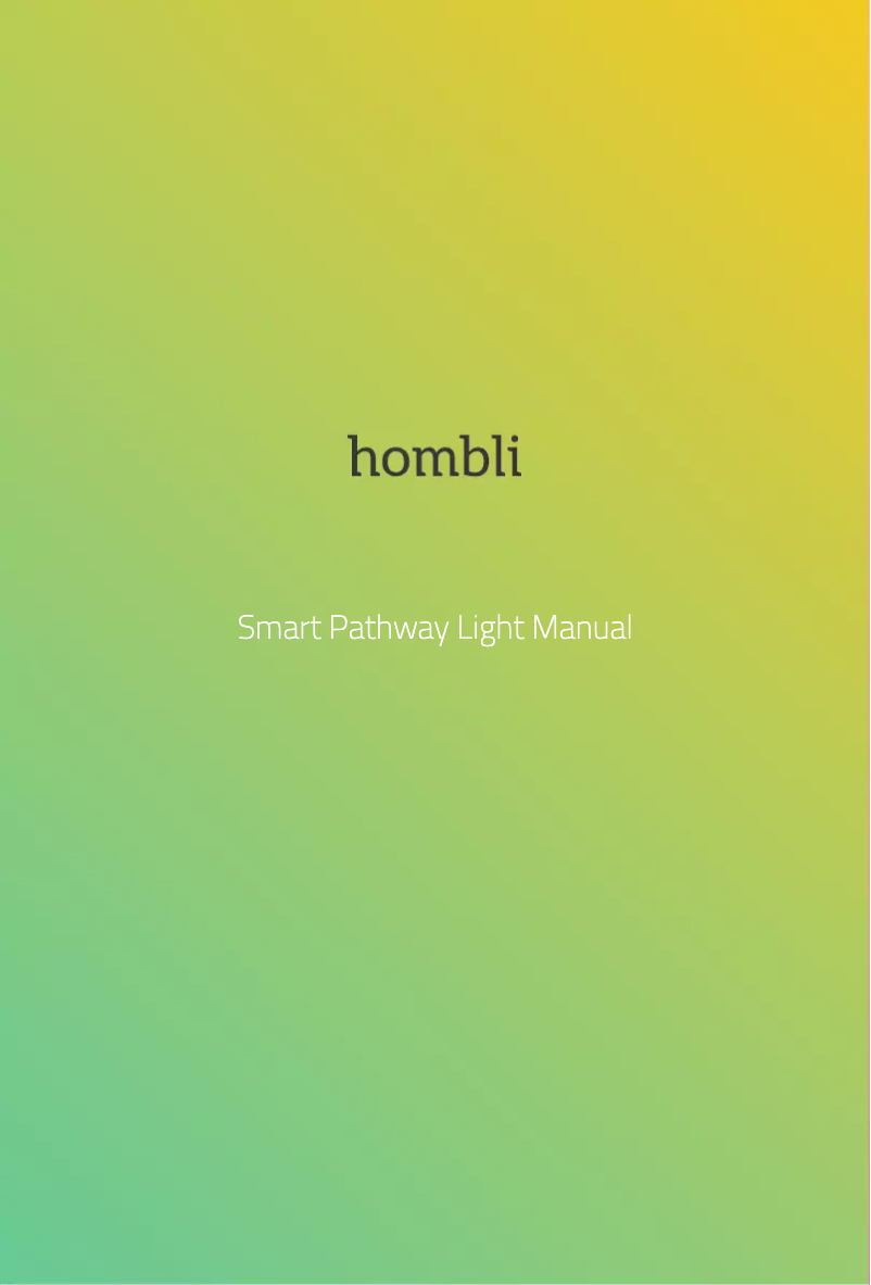 Imagen de la primera página del manual del dispositivo Smart Pathway Light