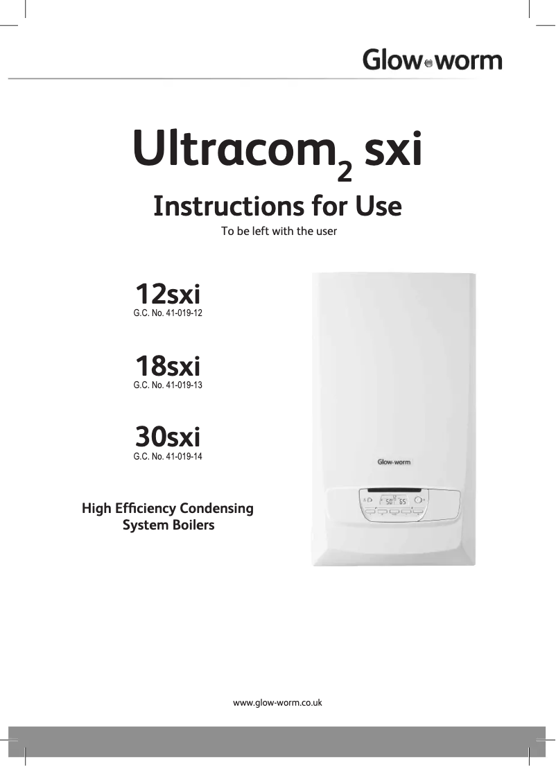 Página 1 del manual Manual de usuario Glow-worm Ultracom2 30sxi