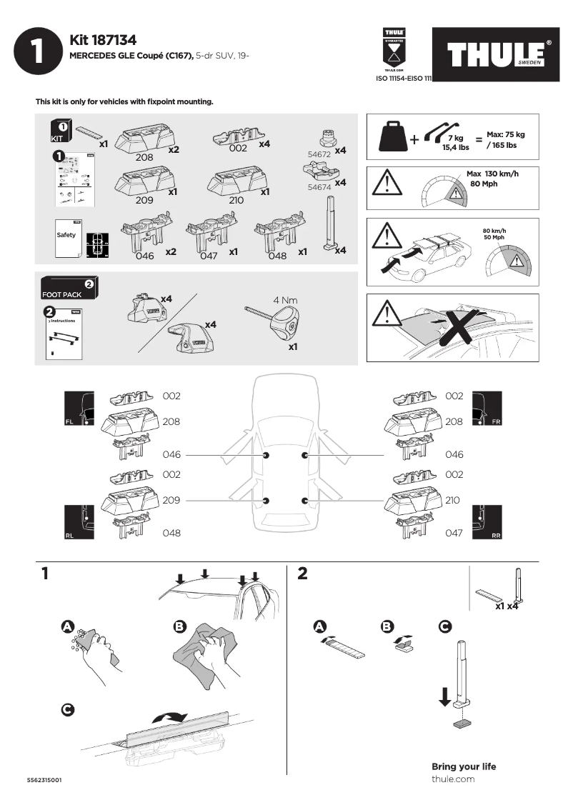 Imagen de la primera página del manual del dispositivo Kit 187134