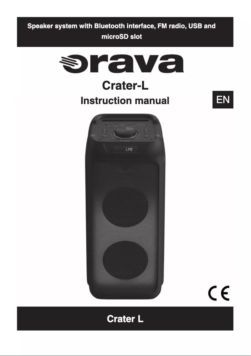 Imagen de la primera página del manual del dispositivo Crater L